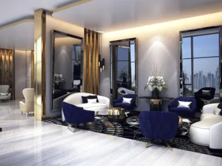 Элитная резиденция Majestine с бассейном и садами в центре района Business Bay, Дубай, ОАЭ