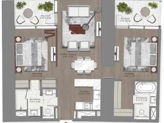 Футуристический жилой комплекс Safa Two с дизайнерской отделкой, Business Bay, Дубай, ОАЭ