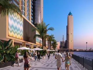 Жилой комплекс Urban Oasis от итальянского дизайнера, на берегу водного канала, с видом на город, Business Bay, Дубай, ОАЭ