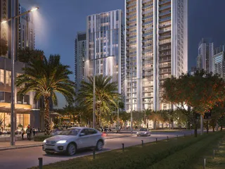 Апартаменты с видом на гавань и большой парк в жилом комплексе Harbour Gate с бассейнами и тренажерным залом, Creek Harbour, Дубай, ОАЭ