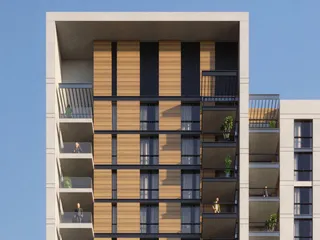 Жилой комплекс The Portman с бассейном и зонами отдыха недалеко от Бурдж-Халифа и Дубай Марина, JVC, Дубай, ОАЭ