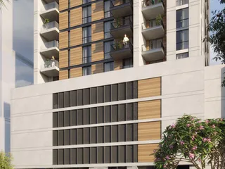 Жилой комплекс The Portman с бассейном и зонами отдыха недалеко от Бурдж-Халифа и Дубай Марина, JVC, Дубай, ОАЭ