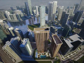 Новая высотная резиденция The Edge с бассейнами и панорамным видом рядом с достопримечательностями, Business Bay, Дубай, ОАЭ