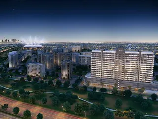 Новая резиденция Grand с бассейнами и садами рядом с гольф-клубом, Sports City, Дубай, ОАЭ