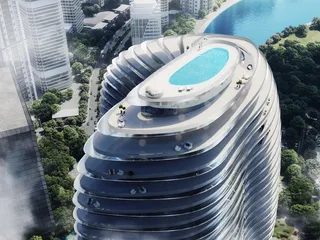 Высотный жилой комплекс Bugatti Residences с собственным пляжем рядом с яхт-клубом, Business Bay, Дубай, ОАЭ