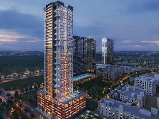 Новая резиденция House с бассейном и бизнес-центром, JVC, Дубай, ОАЭ