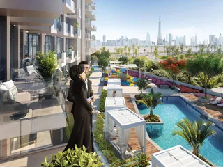 Высококачественная резиденция Creek Views 1 с бассейном рядом с международным аэропортом, Al Jaddaf, Дубай, ОАЭ