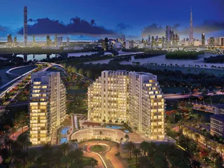 Высококачественная резиденция Creek Views 1 с бассейном рядом с международным аэропортом, Al Jaddaf, Дубай, ОАЭ