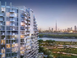 Высококачественная резиденция Creek Views 1 с бассейном рядом с международным аэропортом, Al Jaddaf, Дубай, ОАЭ