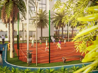 Новая резиденция Cloud Towers с бассейнами и панорамным видом, в районе JVT, в центре Дубая, ОАЭ