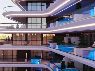 Новая резиденция Samana Portofino с бассейнами и зоной отдыха, Dubai Production City, Дубай, ОАЭ