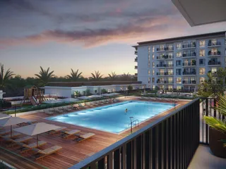 Новая резиденция Hamilton с бассейном и парком, Town Square, Дубай, ОАЭ