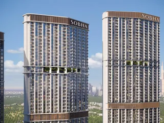 Новая высотная резиденция 360 Riverside Crescent с бассейнами и ресторанами рядом с центром города, Nad Al Sheba 1, Дубай, ОАЭ