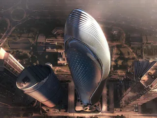 Новая высотная резиденция Mercedes Benz Residence с бассейнами в центре Downtown Dubai, ОАЭ