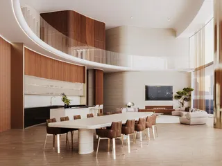 Новая высотная резиденция Mercedes Benz Residence с бассейнами в центре Downtown Dubai, ОАЭ