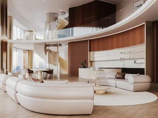 Новая высотная резиденция Mercedes Benz Residence с бассейнами в центре Downtown Dubai, ОАЭ