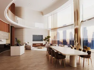 Новая высотная резиденция Mercedes Benz Residence с бассейнами в центре Downtown Dubai, ОАЭ