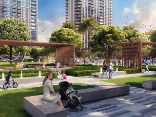 Новая резиденция Oria с садом и бассейнами рядом с каналом, Ras Al Khor, Дубай, ОАЭ