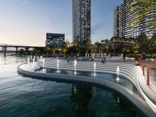 Новая резиденция Oria с садом и бассейнами рядом с каналом, Ras Al Khor, Дубай, ОАЭ