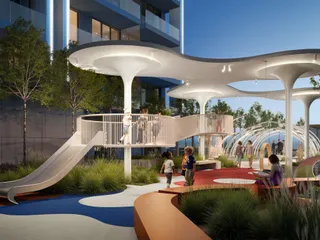 Новая резиденция The FIFTH с бассейнами, садами и консьерж-сервисом, JVC, Дубай, ОАЭ