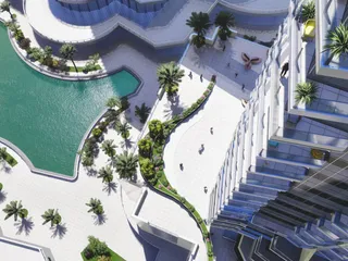 Новая резиденция Golf Views Seven City с бассейнами, торговым центром и коворкингом, JLT, Дубай, ОАЭ