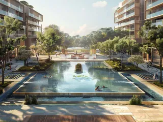 Жилой комплекс с бассейном, тренажёрным залом и кинотеатром, в зелёном жилом квартале Damac Hills 2, Дубай, ОАЭ