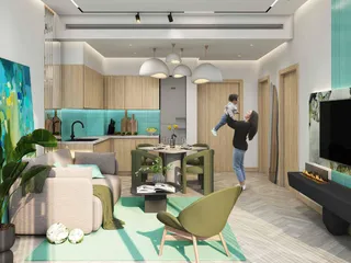 Жилой комплекс с бассейном, тренажёрным залом и кинотеатром, в зелёном жилом квартале Damac Hills 2, Дубай, ОАЭ