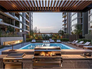 Жилой комплекс с бассейном, тренажёрным залом и кинотеатром, в зелёном жилом квартале Damac Hills 2, Дубай, ОАЭ