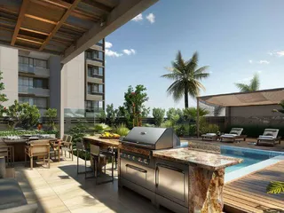 Жилой комплекс с бассейном, тренажёрным залом и кинотеатром, в зелёном жилом квартале Damac Hills 2, Дубай, ОАЭ