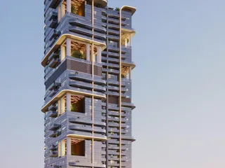 Новая высотная резиденция Claydon House с тремя бассейнами, лагуной и набережной, Nad Al Sheba 1, Дубай, ОАЭ