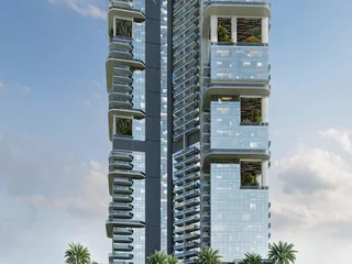 Новая высотная резиденция Claydon House с тремя бассейнами, лагуной и набережной, Nad Al Sheba 1, Дубай, ОАЭ