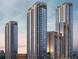 Новая резиденция Orbis с бассейном и садами рядом с автомагистралями, Motor City, Дубай, ОАЭ