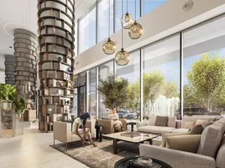 Новая резиденция Orbis с бассейном и садами рядом с автомагистралями, Motor City, Дубай, ОАЭ