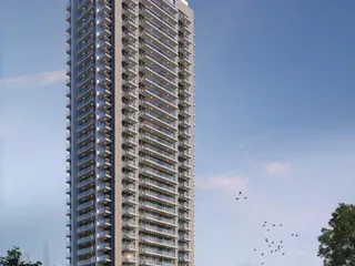 Новая резиденция Violet Tower с бассейном и зоной отдыха рядом с Дубай Марина и Даунтаун Дубай, JVC, Дубай, ОАЭ