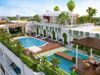 Новая элитная резиденция Aqua Flora с садами, бассейнами и детским парком приключений, Al Barsha South, Дубай, ОАЭ