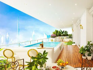 Новая элитная резиденция Aqua Flora с садами, бассейнами и детским парком приключений, Al Barsha South, Дубай, ОАЭ