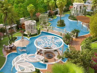 Новая элитная резиденция Aqua Flora с садами, бассейнами и детским парком приключений, Al Barsha South, Дубай, ОАЭ