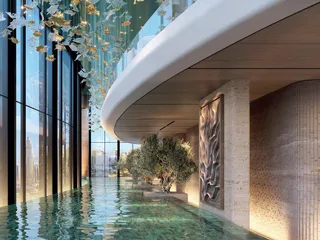 Новая высотная резиденция Sky Tower с бассейном, садом и рестораном рядом с каналом, в центральном районе Business Bay, Дубай, ОАЭ