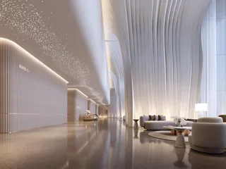 Новая высотная резиденция Sky Tower с бассейном, садом и рестораном рядом с каналом, в центральном районе Business Bay, Дубай, ОАЭ