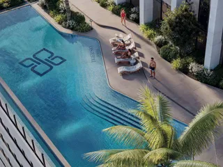 Новая высотная резиденция Sky Tower с бассейном, садом и рестораном рядом с каналом, в центральном районе Business Bay, Дубай, ОАЭ