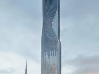 Новая высотная резиденция Sky Tower с бассейном, садом и рестораном рядом с каналом, в центральном районе Business Bay, Дубай, ОАЭ