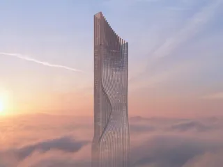 Новая высотная резиденция Sky Tower с бассейном, садом и рестораном рядом с каналом, в центральном районе Business Bay, Дубай, ОАЭ