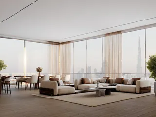 Новая высотная резиденция One by Binghatti с бассейнами и теннисным кортом в центральном районе Business Bay, Дубай, ОАЭ