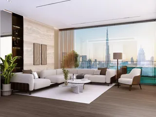 Новая высотная резиденция One by Binghatti с бассейнами и теннисным кортом в центральном районе Business Bay, Дубай, ОАЭ