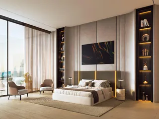 Новая высотная резиденция One by Binghatti с бассейнами и теннисным кортом в центральном районе Business Bay, Дубай, ОАЭ