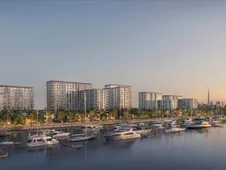 Квартиры в новом жилом комплексе Pier Point 1&2 с бассейном и зелёными зонами на первой линии у моря в районе Port Rashid, Дубай