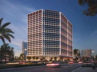 Новая резиденция Binghatti Elite с бассейном и тренажерным залом рядом с торговыми центрами, Dubai Production City, Дубай, ОАЭ