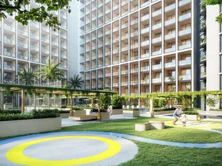 Новая резиденция Binghatti Elite с бассейном и тренажерным залом рядом с торговыми центрами, Dubai Production City, Дубай, ОАЭ