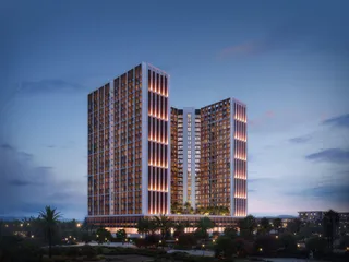 Новая резиденция Binghatti Elite с бассейном и тренажерным залом рядом с торговыми центрами, Dubai Production City, Дубай, ОАЭ