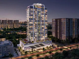 Новый комплекс меблированных апартаментов Vega с бассейнами и террасами, Dubai Sports City, Дубай, ОАЭ